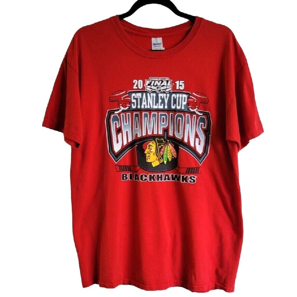 Chicago Blackhawks  Stanley Cup Final 2015 NHL Graphic T-Shirt Mens Large